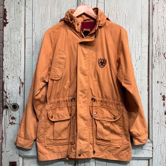 Ariat Jackets & Blazers - Ariat Tan Hooded Jacket with Logo